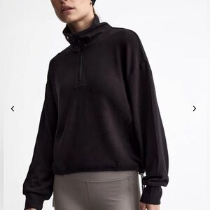 Varley Collett Half-Zip Black Pullover, Size XS